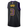 Män Los Angeles Lakers Tröja Anthony Davis Nike 2023-24 City Edition Svart Swingman